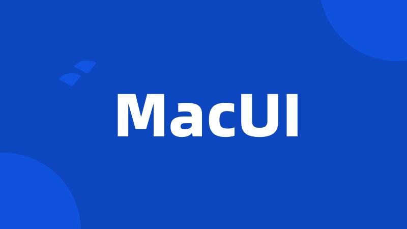 MacUI