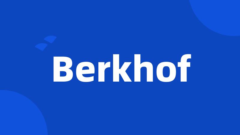 Berkhof