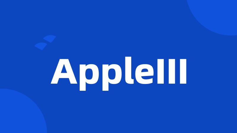 AppleIII