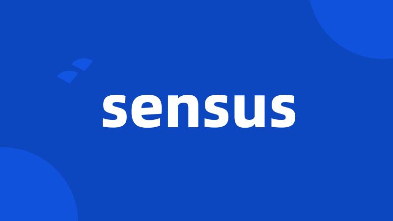 sensus