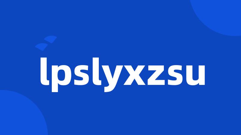 lpslyxzsu