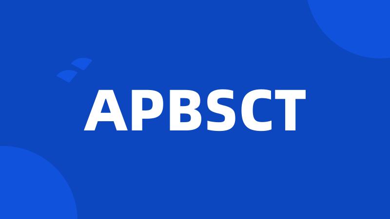 APBSCT