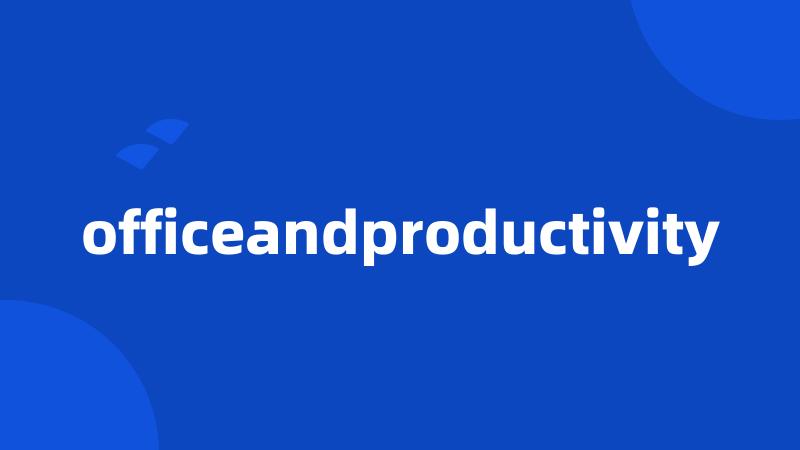 officeandproductivity