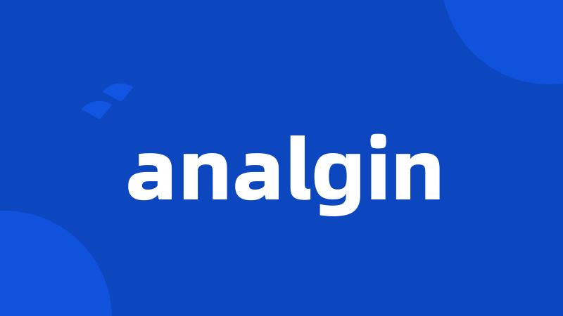 analgin