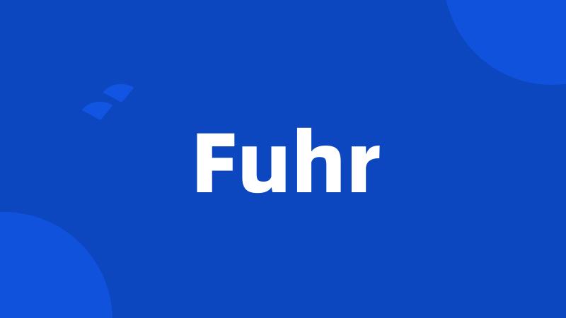 Fuhr