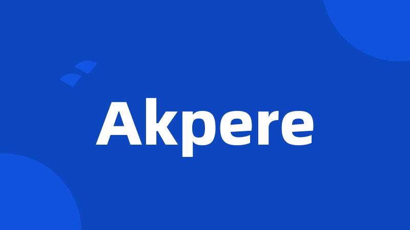 Akpere