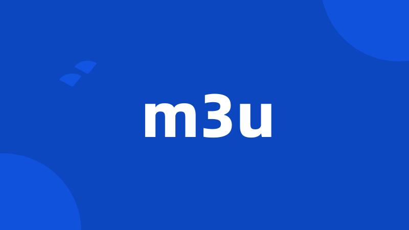 m3u