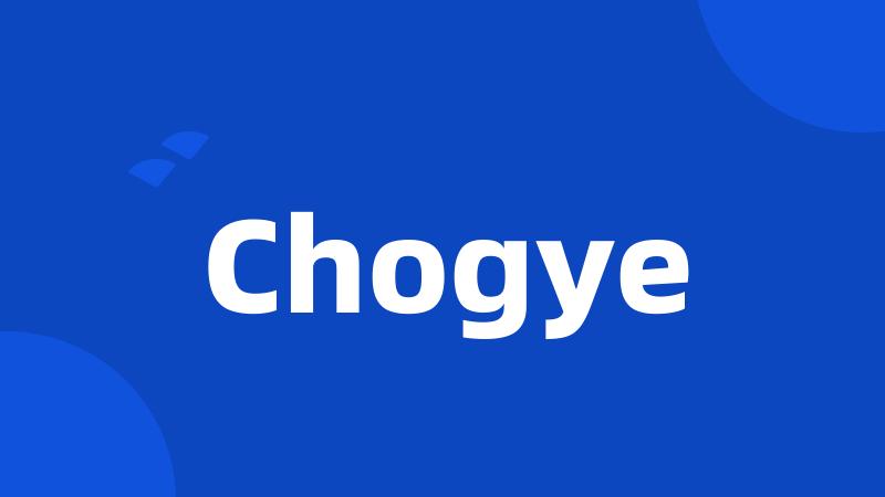 Chogye