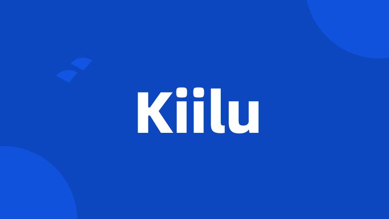 Kiilu