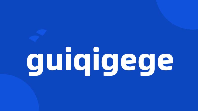 guiqigege