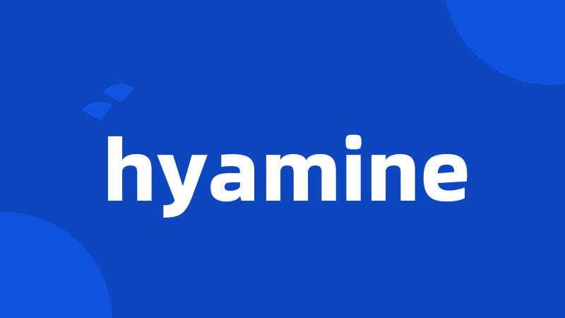 hyamine