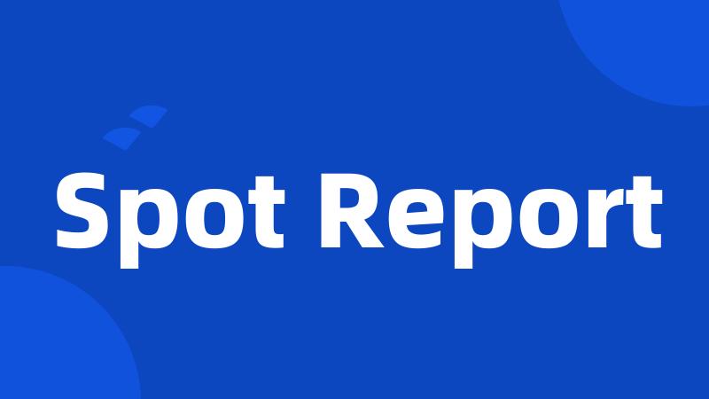 Spot Report