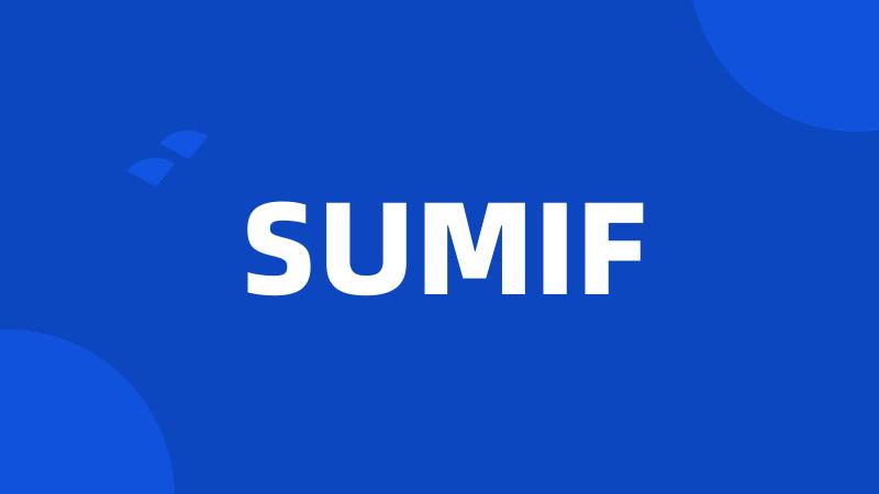 SUMIF