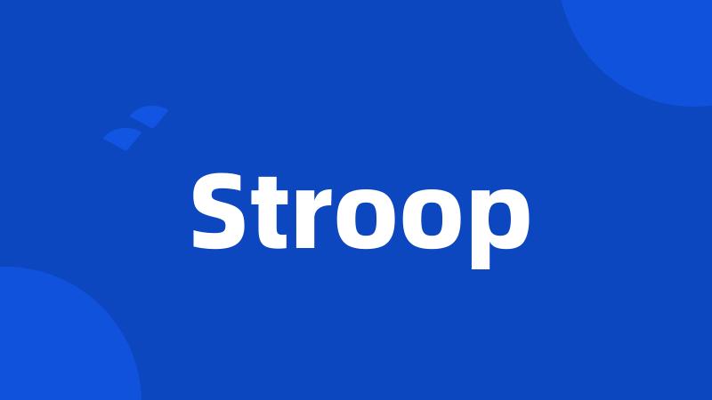 Stroop