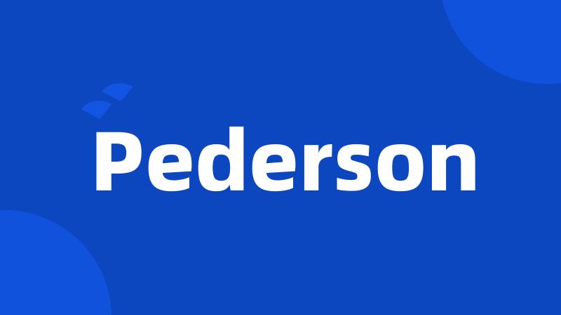 Pederson