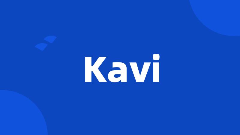 Kavi