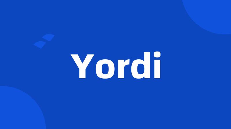 Yordi