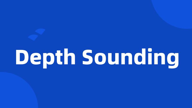 Depth Sounding