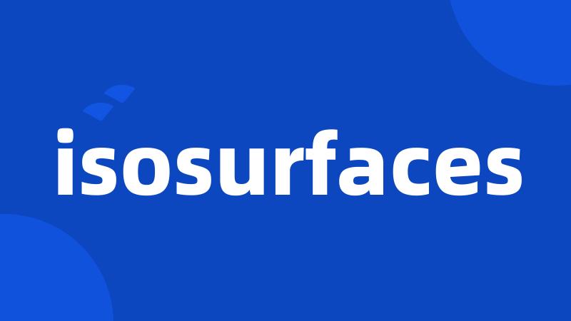 isosurfaces