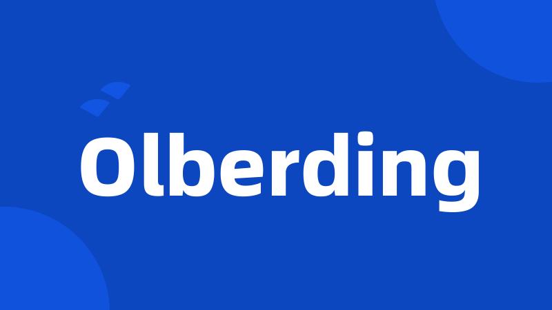 Olberding