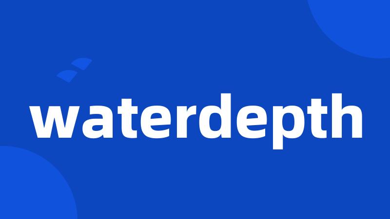 waterdepth