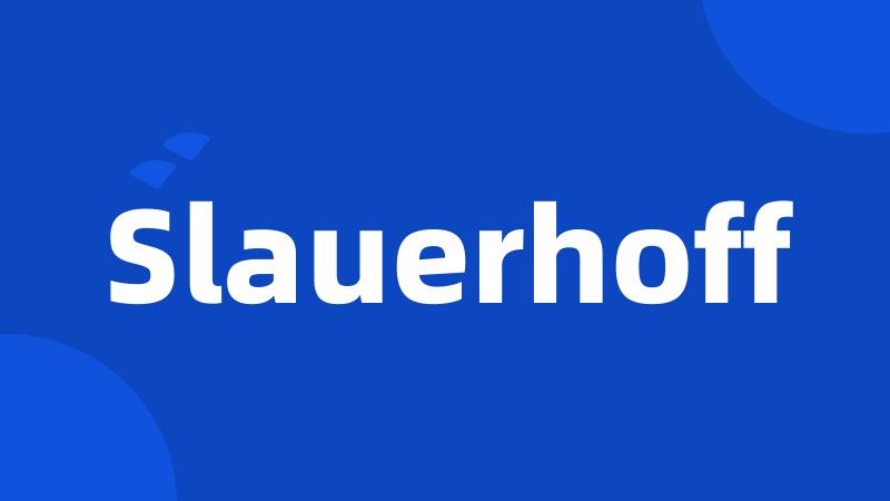 Slauerhoff