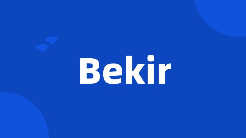 Bekir