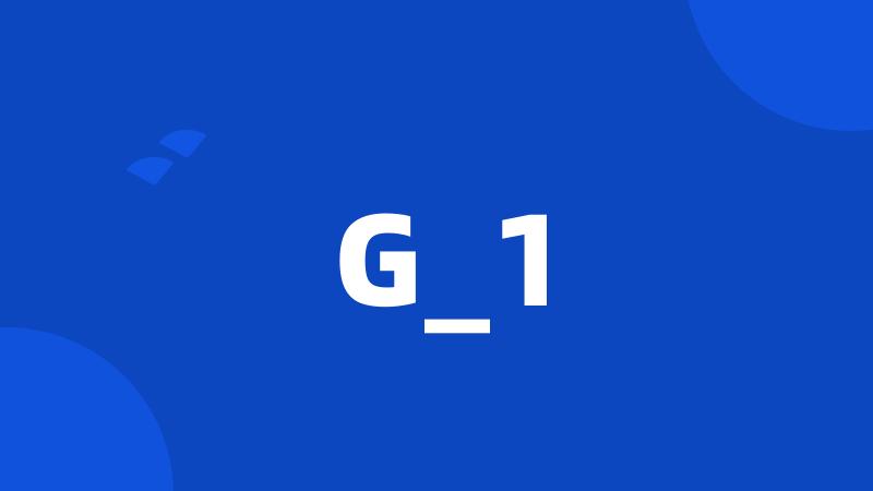 G_1