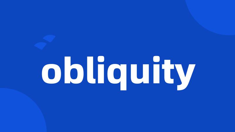 obliquity