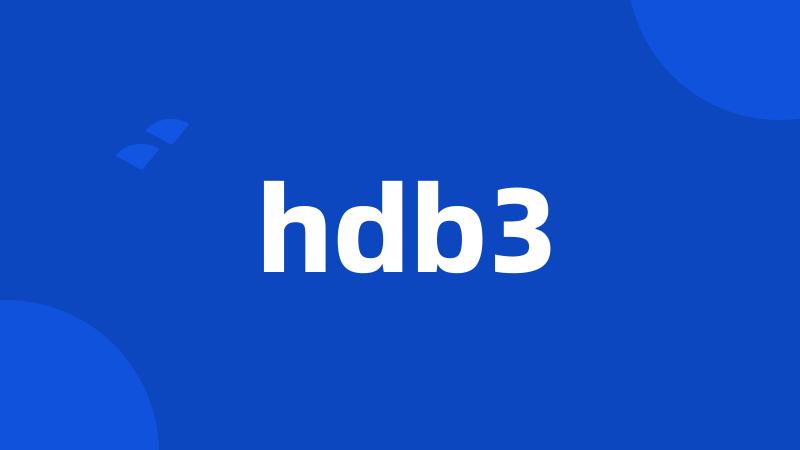 hdb3