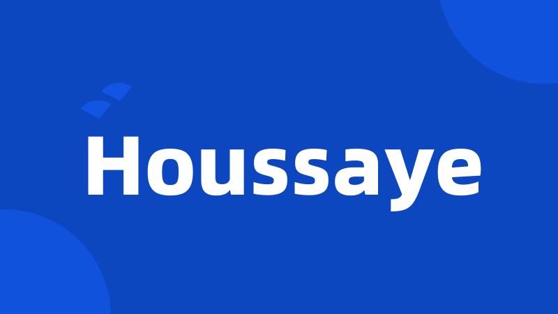 Houssaye