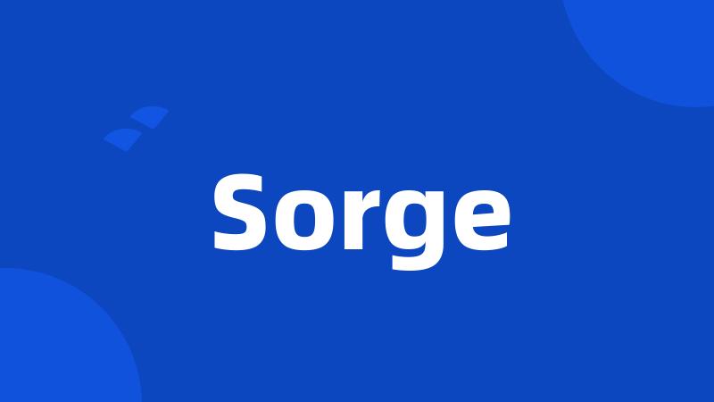 Sorge