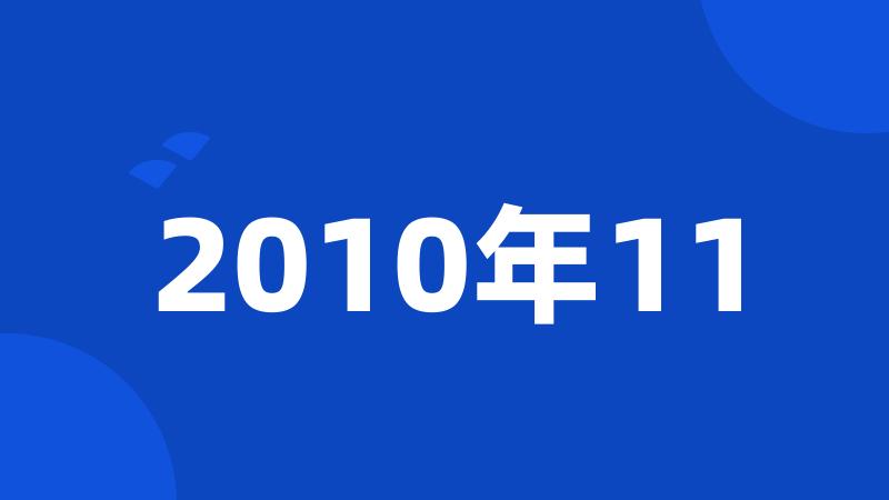 2010年11