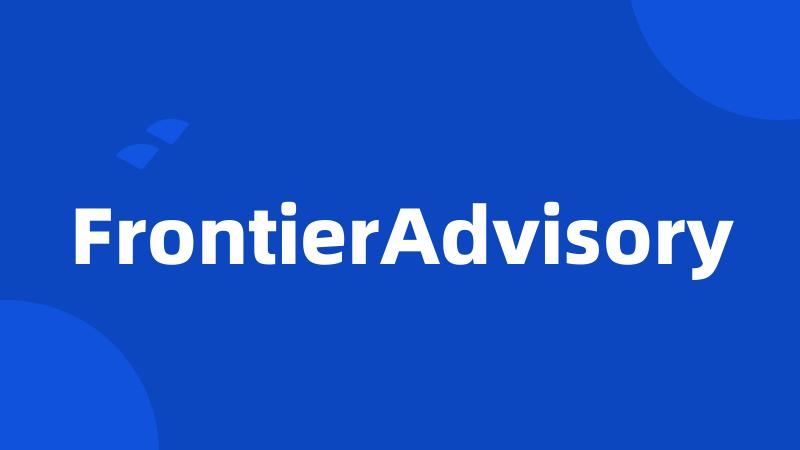 FrontierAdvisory