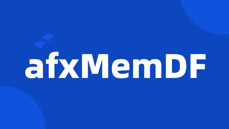 afxMemDF