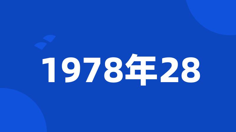 1978年28