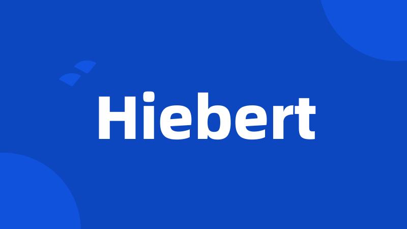 Hiebert