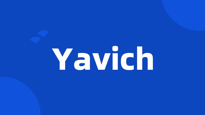 Yavich