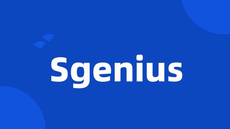 Sgenius