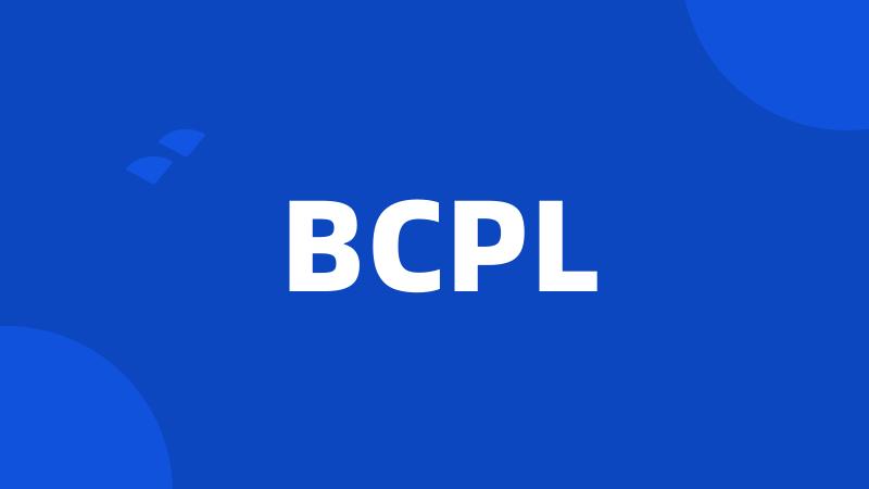 BCPL