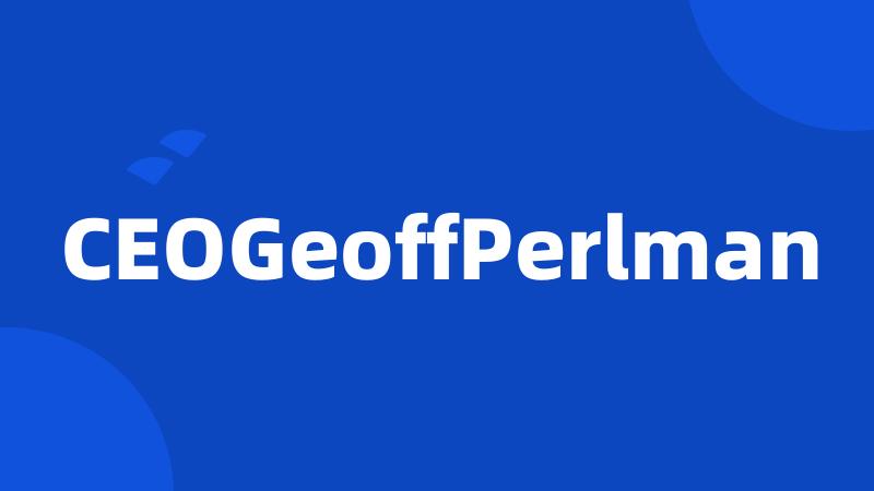 CEOGeoffPerlman