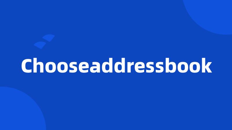 Chooseaddressbook