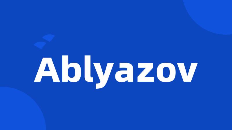 Ablyazov