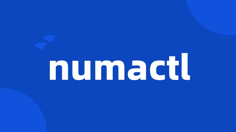 numactl