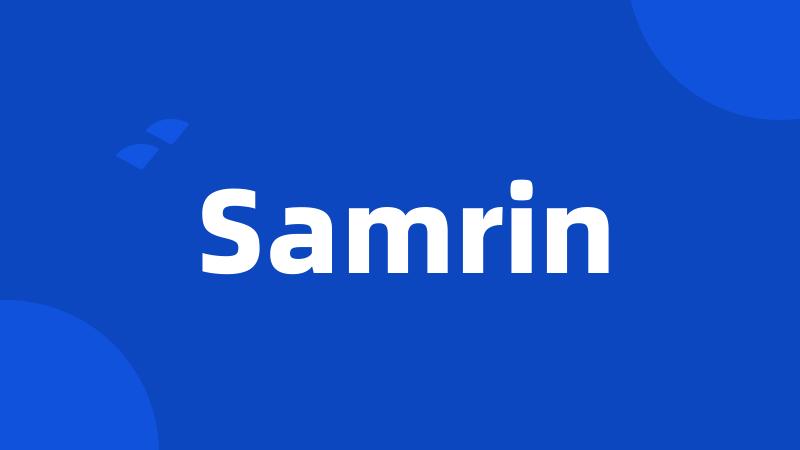 Samrin