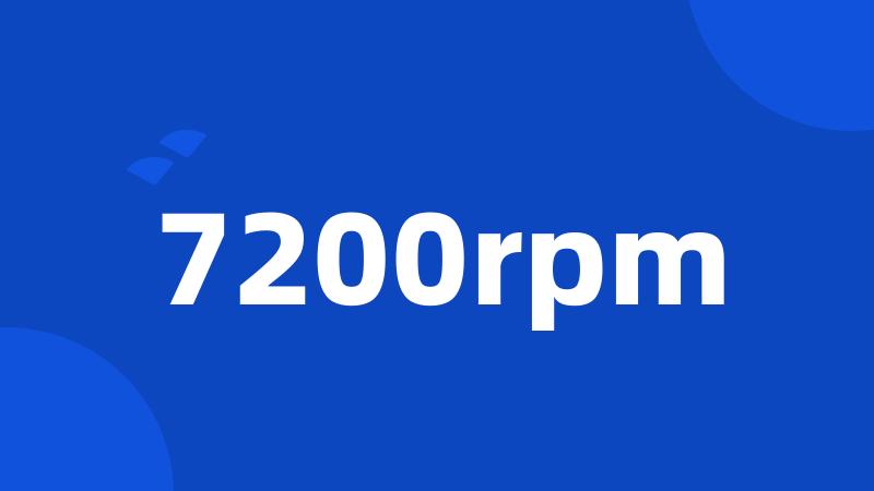 7200rpm