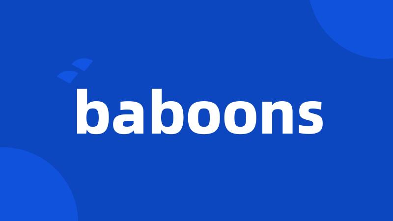 baboons