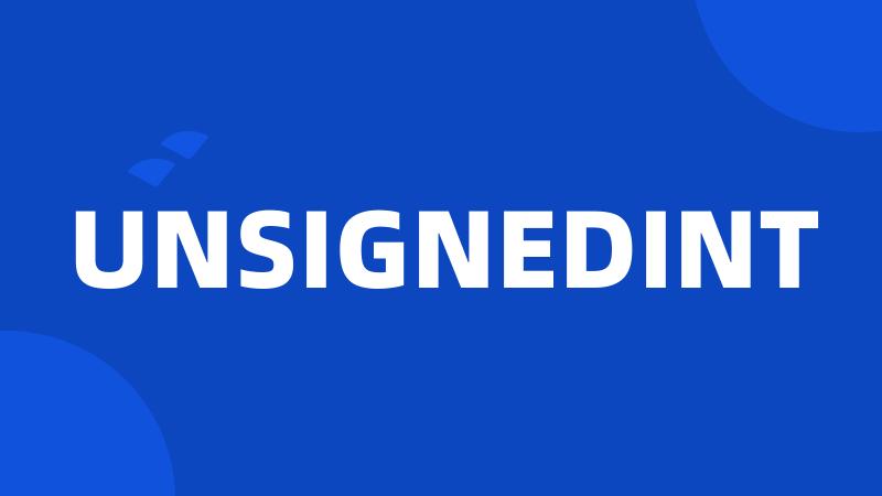 UNSIGNEDINT