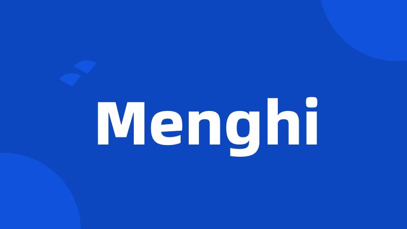 Menghi