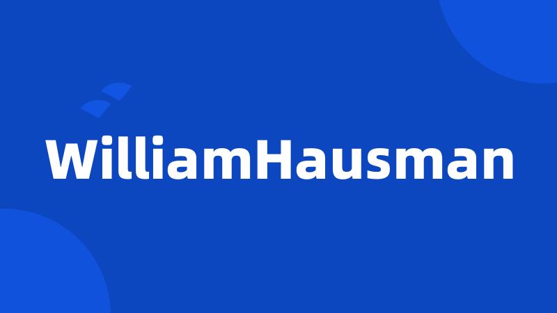 WilliamHausman